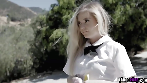 Sexy young chick fucks like a slut