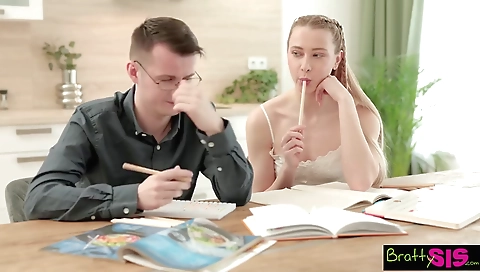 Milf gets her step son's friend