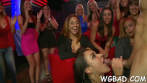 Hot lendsia partakes date in a stripper