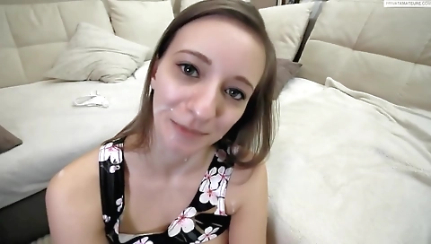 Cute teeny fucked on a ride