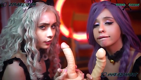 Sexy ass and alaop costumed sluts