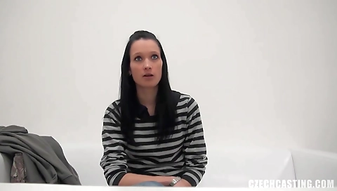 Sexy blonde dildo fucks her pussy