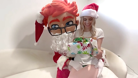 Sexy blonde slut loves a big cock